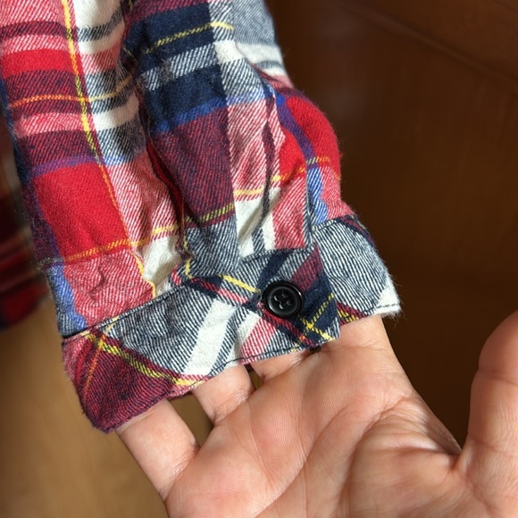 JUSTFAB Plaid 3/4 Button Top Size 3X - Picture 4 of 5